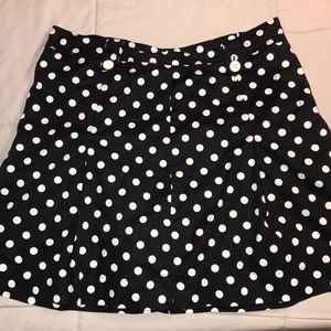 White stag polka dot skort size 12 L